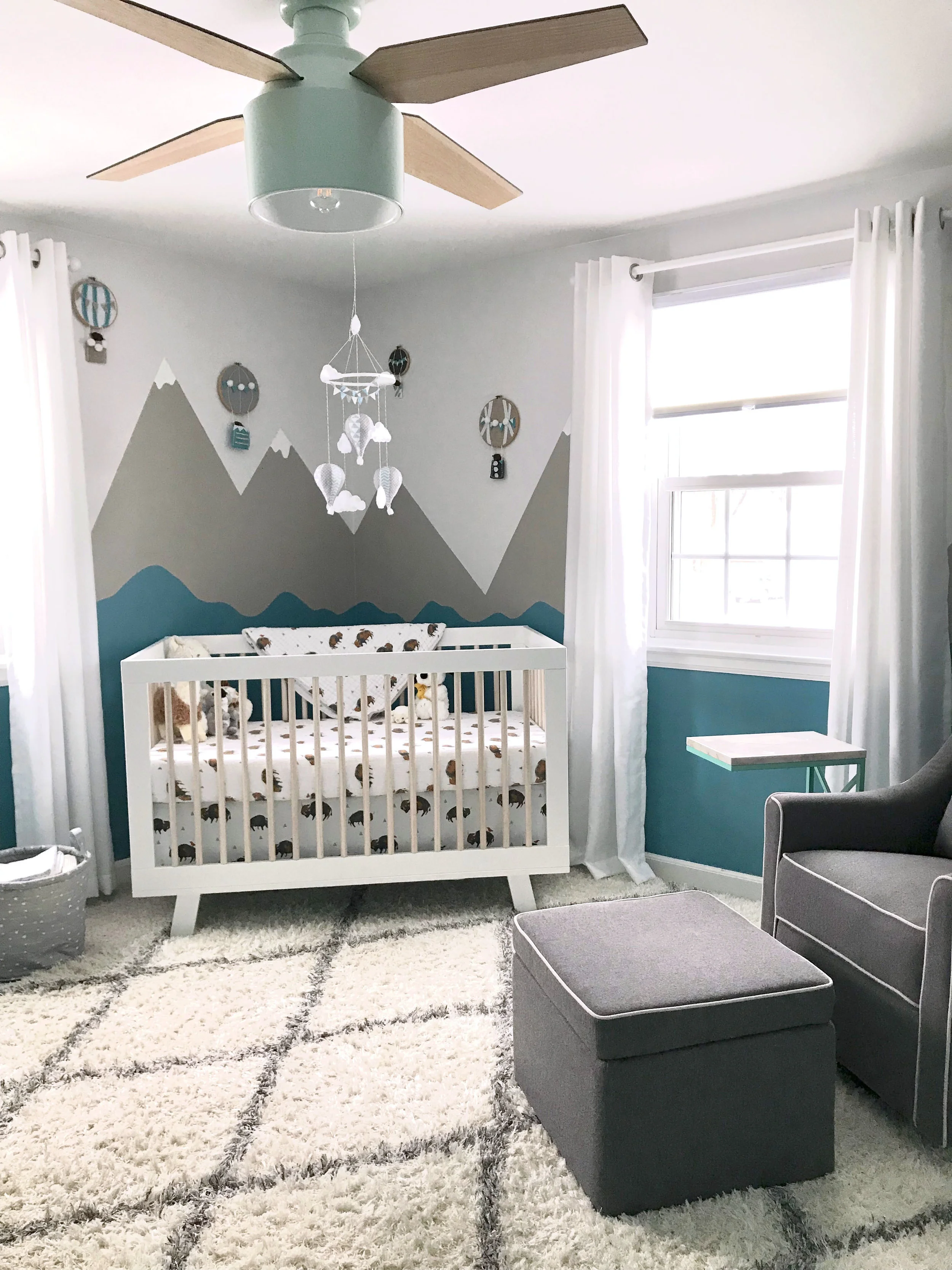 Baby boy mountain best sale nursery